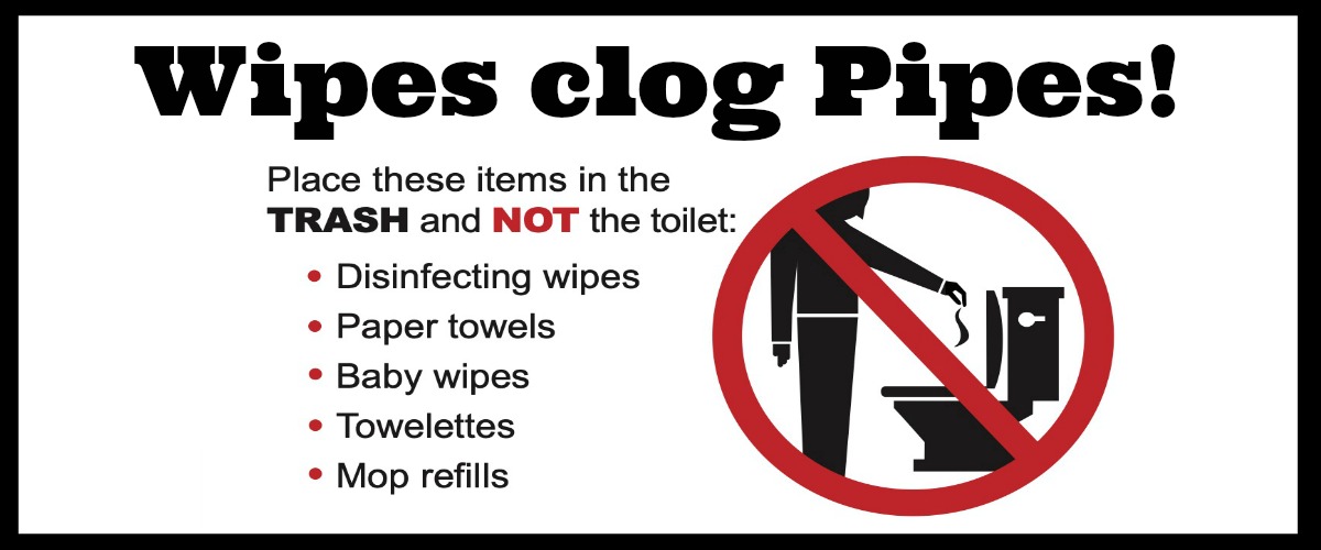Wipes clog